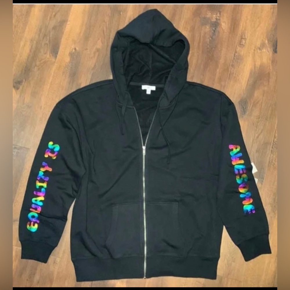 Nordstrom Be Proud Equality Pride Zip Hoodie Sz S
